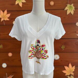 Colorful‎ Turkey Fall Tee M Universal Thread Thanksgiving Kidcore Cartooncore